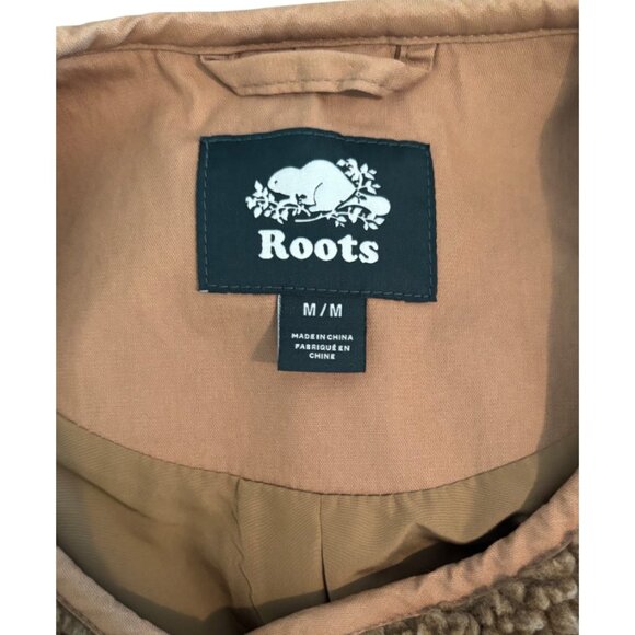 Roots brown longline teddy coat jacket size M - Picture 6 of 6
